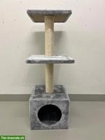Kratzbaum + Katzentoilette + Katzenfutter + Transportbox