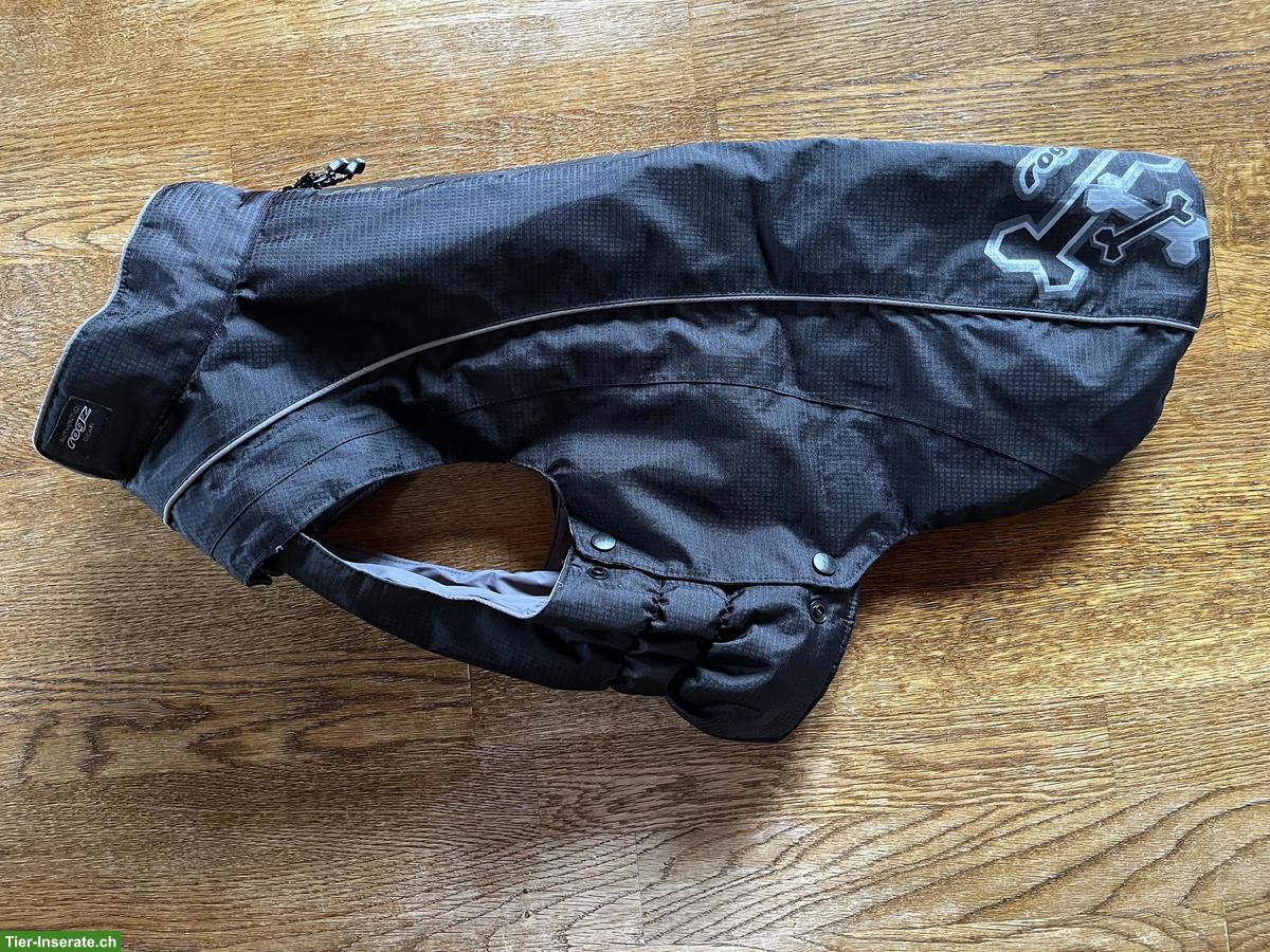 Rogz Hundemantel, schwarz, 50cm Rückenlänge