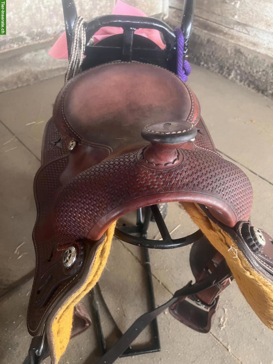 Bild 7: Westernsattel, selten gebraucht, mit Zubehör