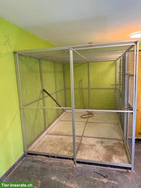 Grosse Voliere mit Boden, 3m x 2m