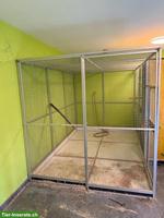 Grosse Voliere mit Boden, 3m x 2m