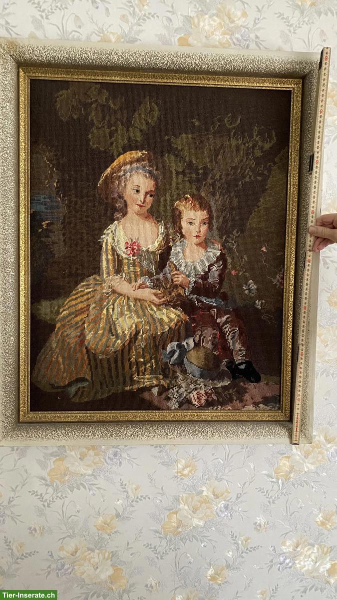 Bild 3: Handgemachte Gobelin Stickerei