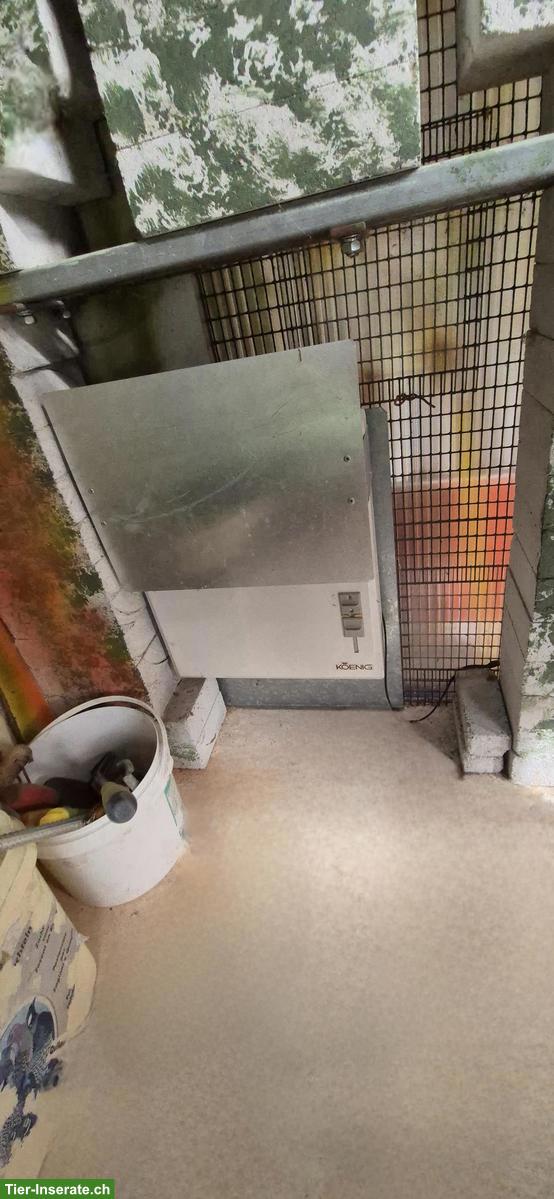 Bild 3: Tierhaus/Vogelhaus mit Standheizung, für Papagei geeignet