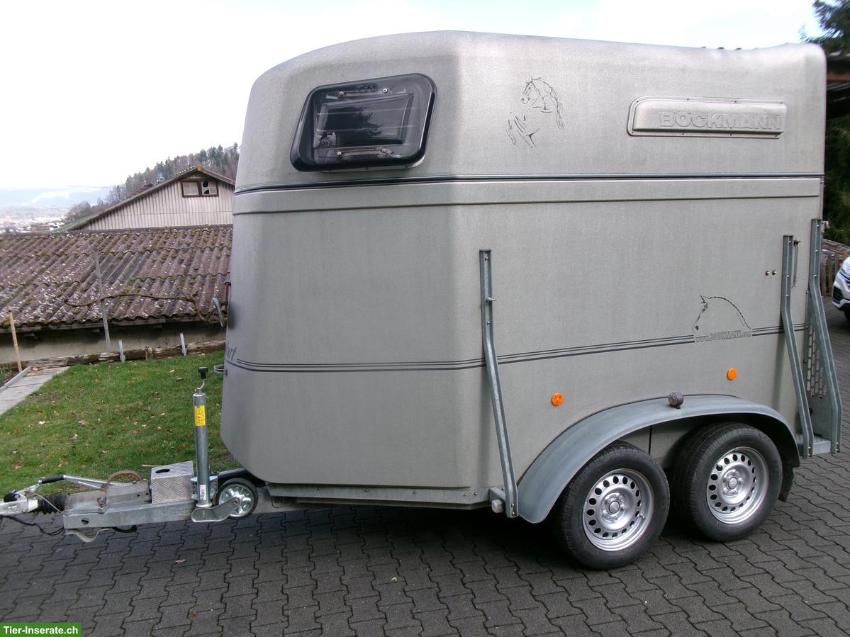 Bild 2: Böckmann Comfort 2er Pferdeanhänger Vollpolyester frisch ab MFK