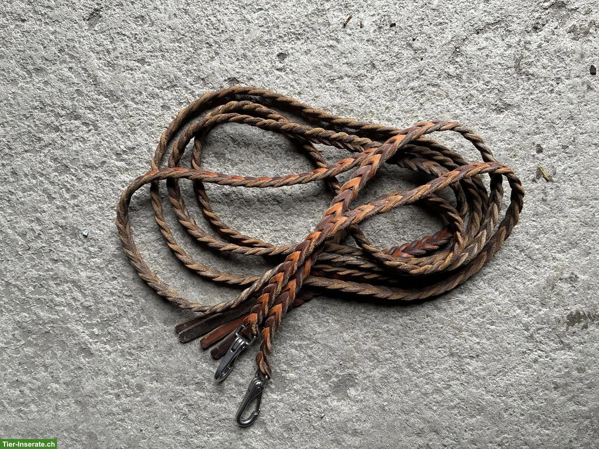 Geflochtene Westernzügel ca. 2,5m lang zu verkaufen