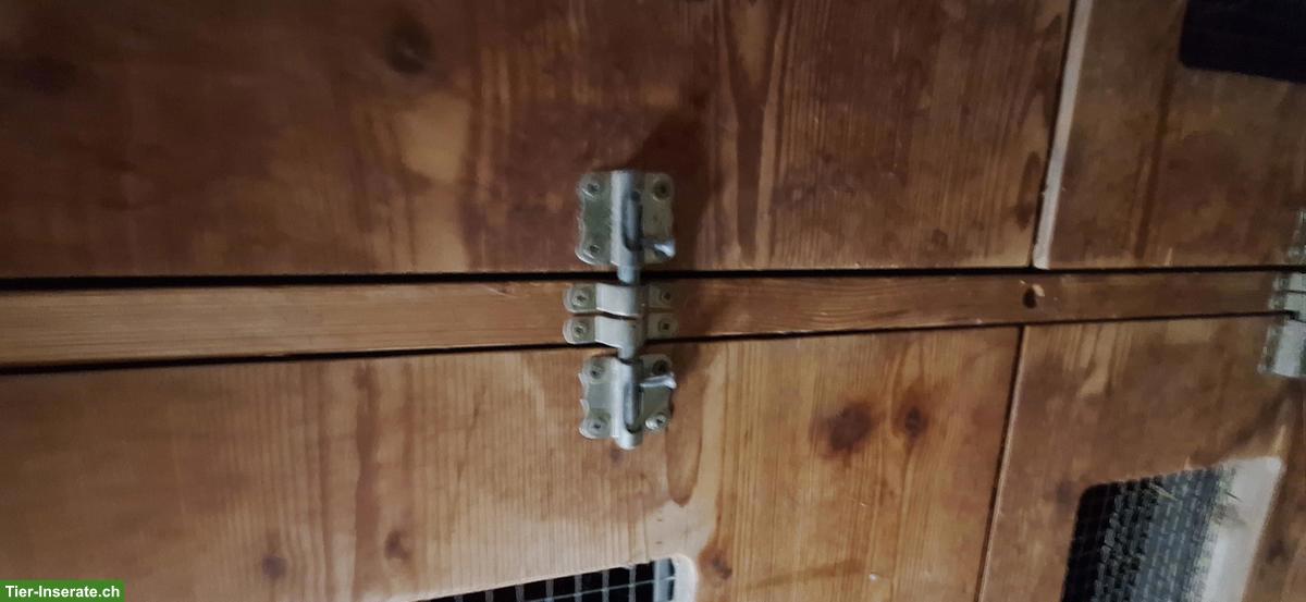 Bild 3: Meerschweinchen-/Zwergkaninchenstall, grosse Doppelboxen auf Rädern