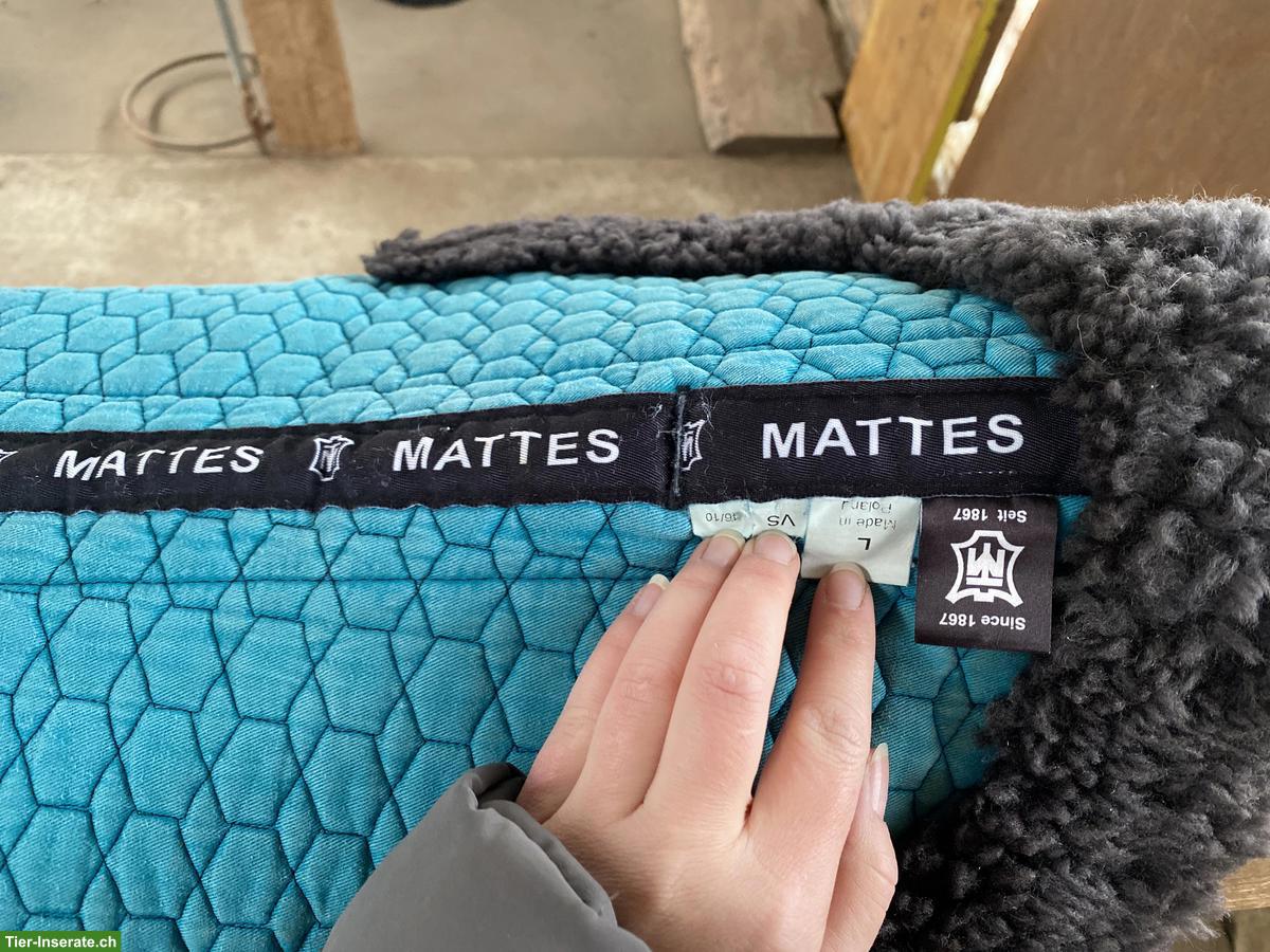 Bild 3: Verkaufe: Mattes Schabracke & Lammfell Sattelunterlage