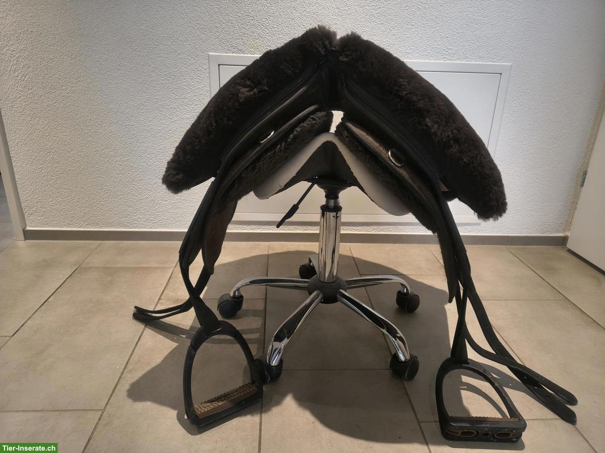 Bild 2: Grandeur Barock Fellsattel, Gr. WB, 60cm, braun