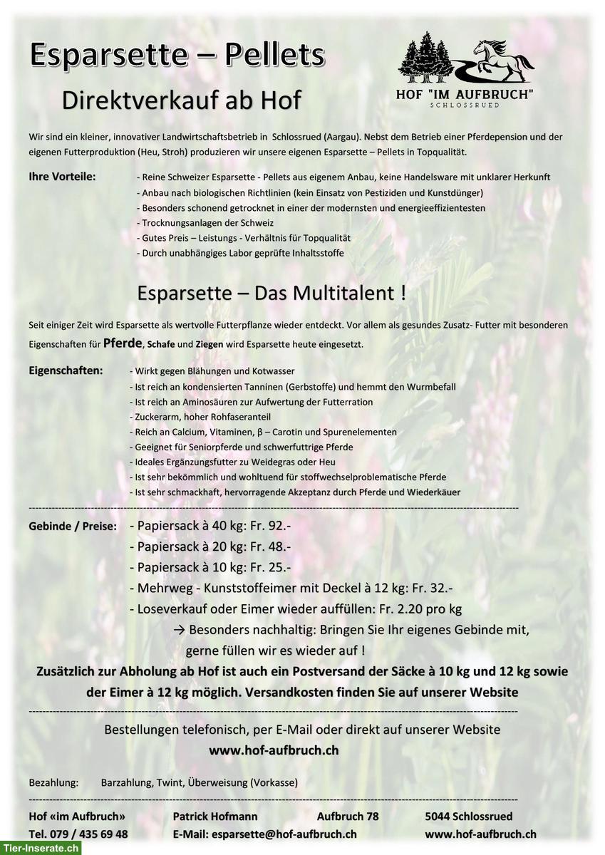 Bild 2: Esparsette Pellets - Direktverkauf ab Hof