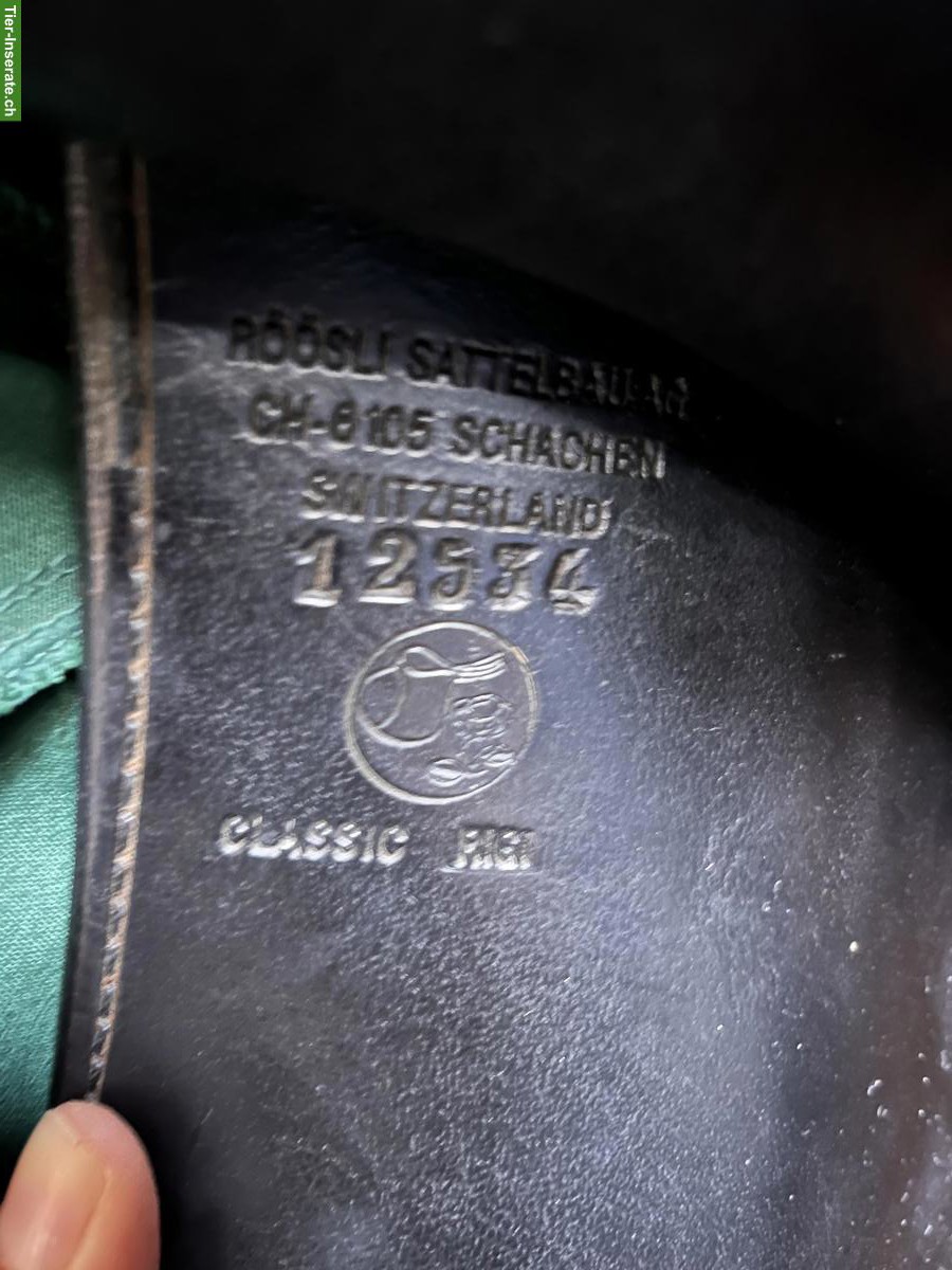 Bild 2: Röösli Dressursattel Monoblatt 17.5 Zoll
