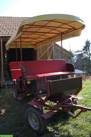 2-Spänner-Ausfahrtskutsche mit 12 Sitzplätzen