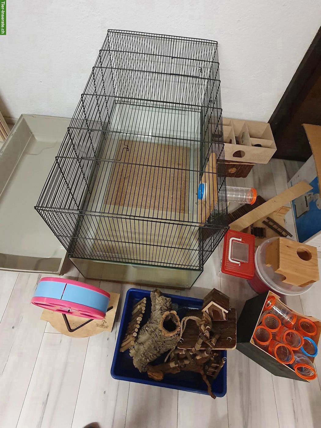 Nagerkäfig mit Verbindungsmöglichkeit Terrarium Gitter