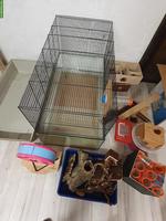Nagerkäfig mit Verbindungsmöglichkeit Terrarium Gitter