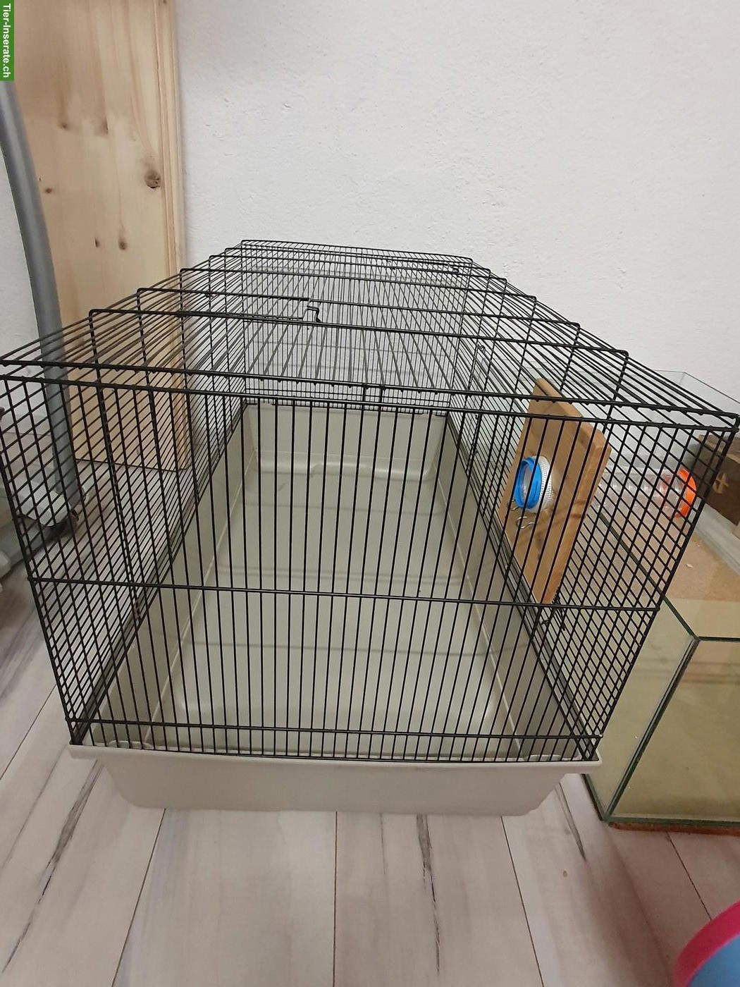 Bild 3: Nagerkäfig mit Verbindungsmöglichkeit Terrarium Gitter