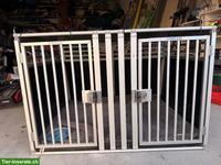 Alu-Hundetransportbox fürs Auto zu verkaufen