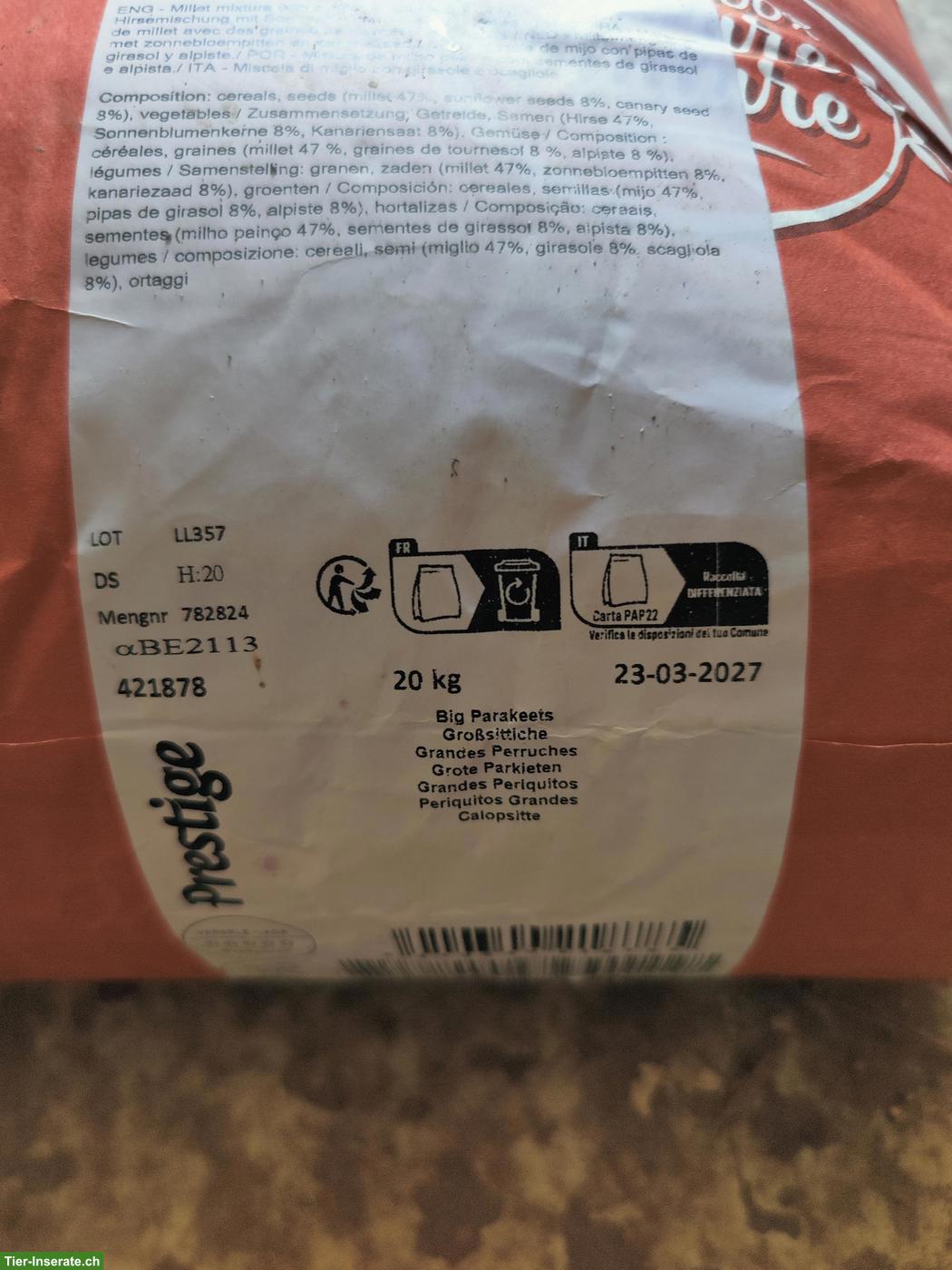 Bild 3: Versele Laga Grosssittichfutter 60kg zu verkaufen