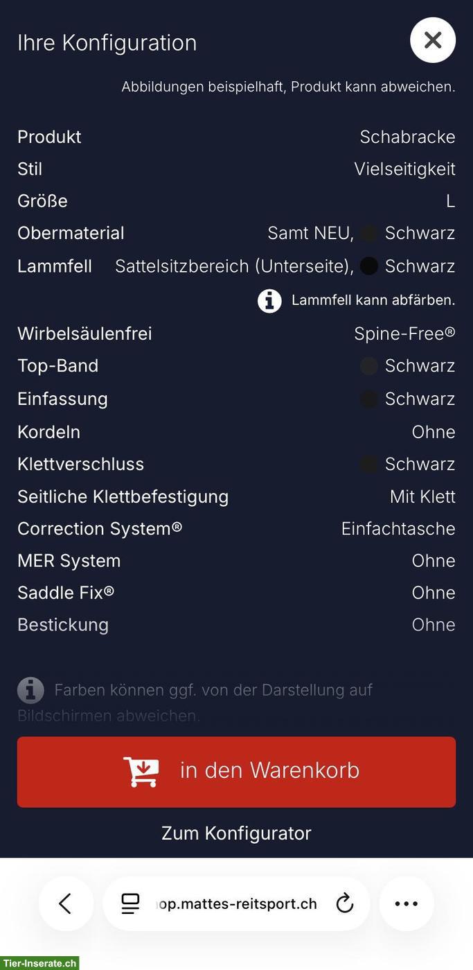 Bild 3: Mattes Vielseitigkeitsschabracke mit Correction System