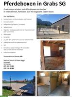 Schöne Pferdeboxe mit Auslauf in 9472 Grabs SG