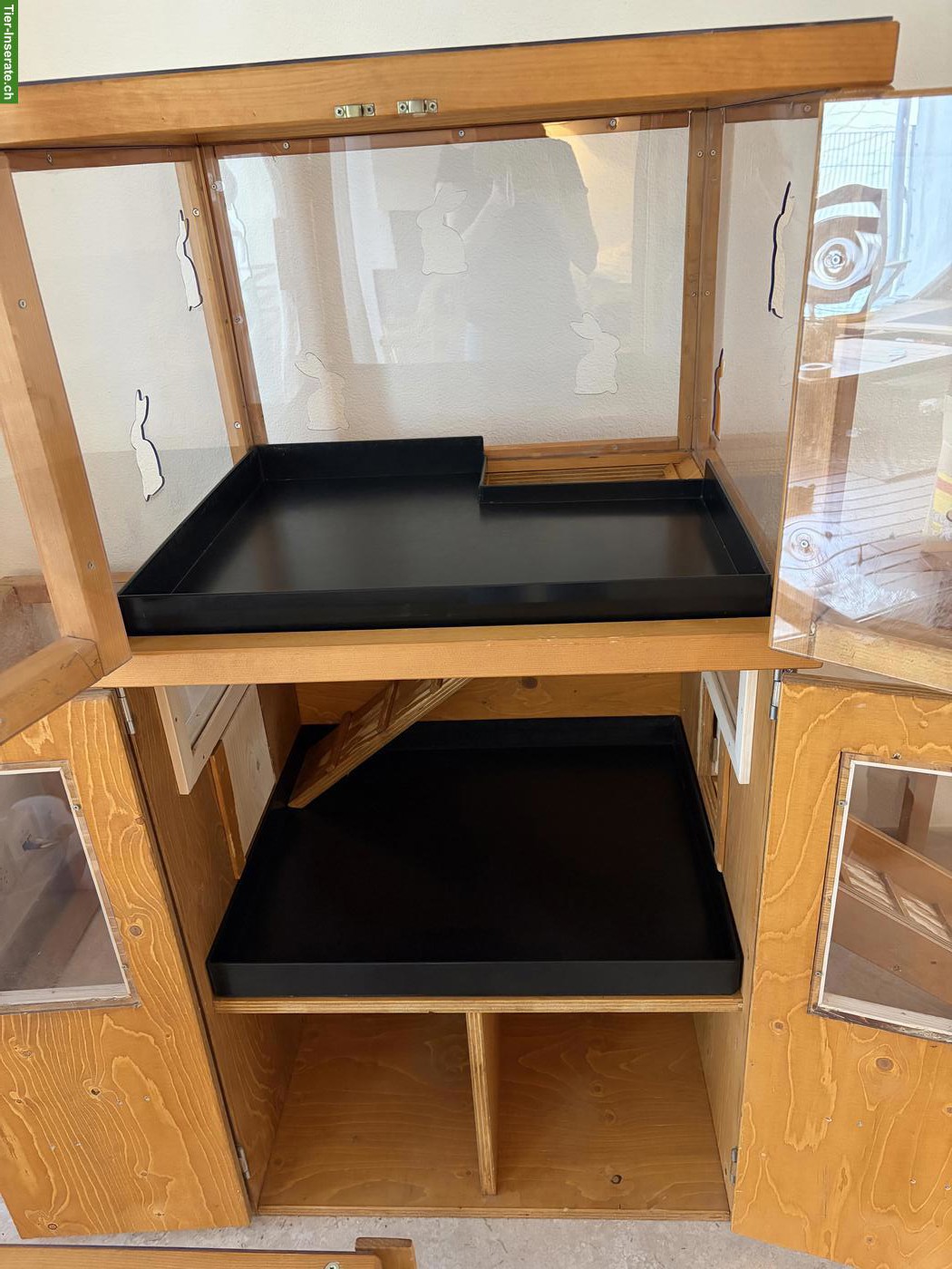 Bild 2: Grosses Kaninchengehege für Innen zu verkaufen