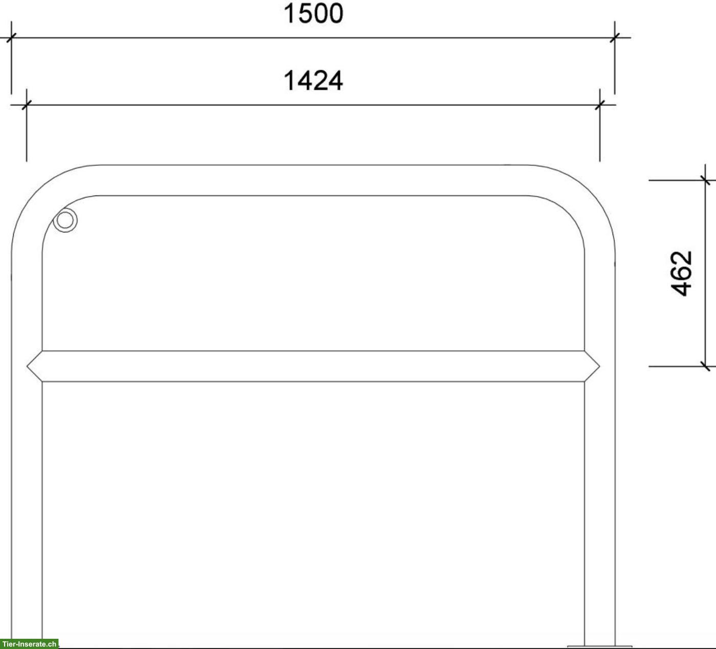 Bild 3: Anbindstangen mit Anbindringen, ideal für Pferdesolarium