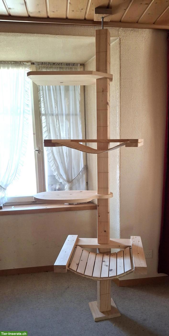 Massivholz Katzenbaum: handgefertigt & stabil (NEU)