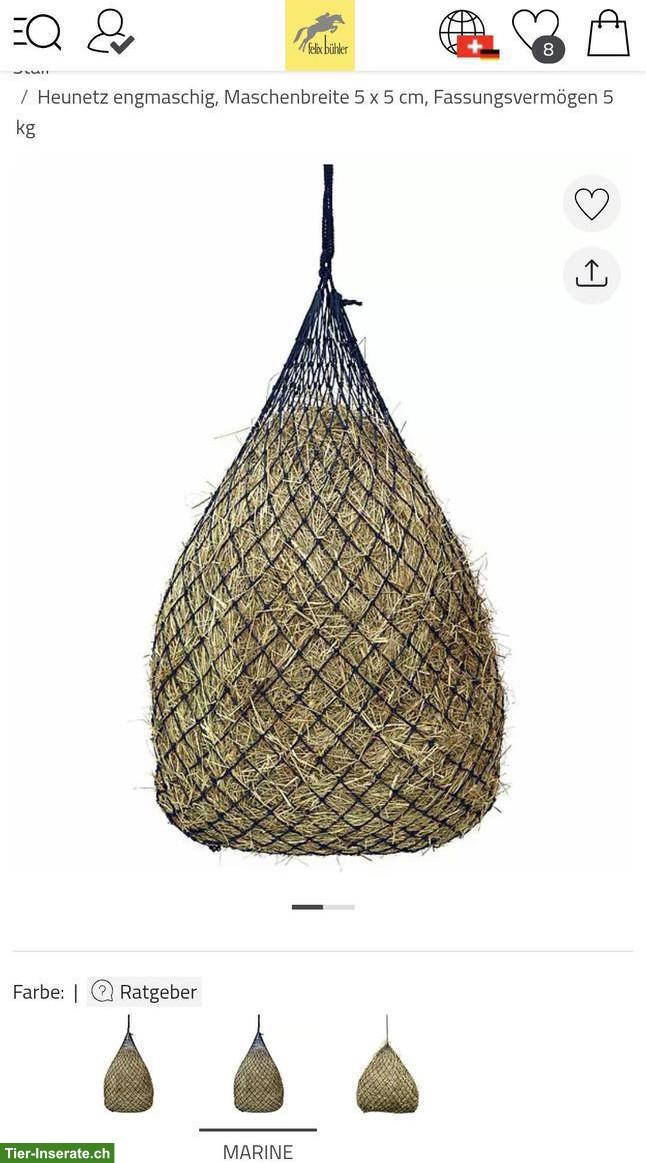 Neuwertiges Heunetz für Pferde zu verkaufen