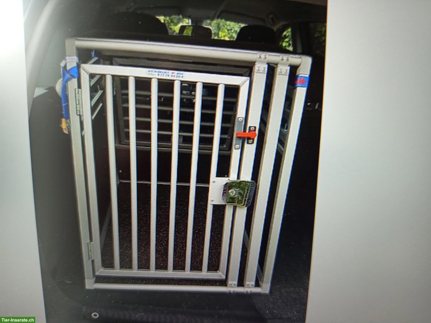 Schmidt Auto-Hundebox mit Fluchttüre, neuwertig