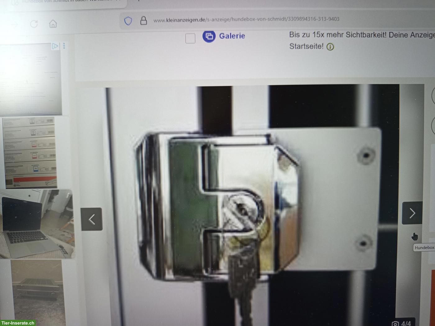 Bild 4: Schmidt Auto-Hundebox mit Fluchttüre, neuwertig