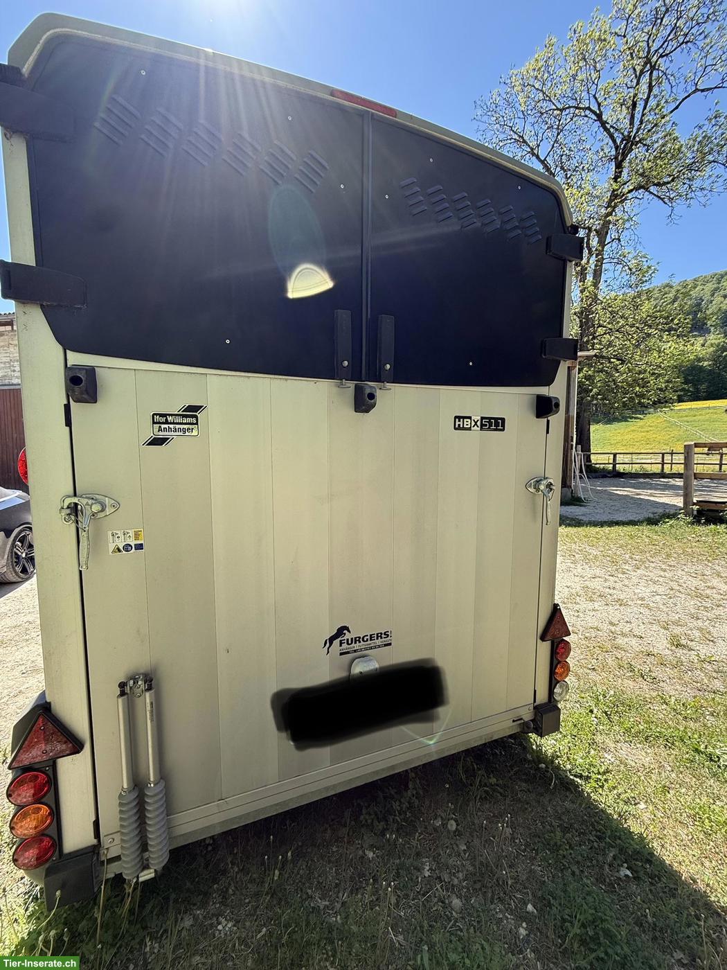 Bild 2: IFOR Williams HBX511 Pferdeanhänger mit Frontausstieg