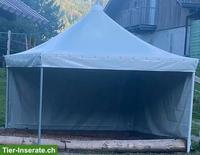 Weidezelt / Pavillon 4x4m mit 2 Seitenwänden, Ascona von Texbau