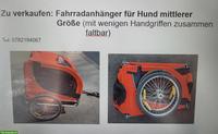 Fahrradanhänger für Hund zu verkaufen
