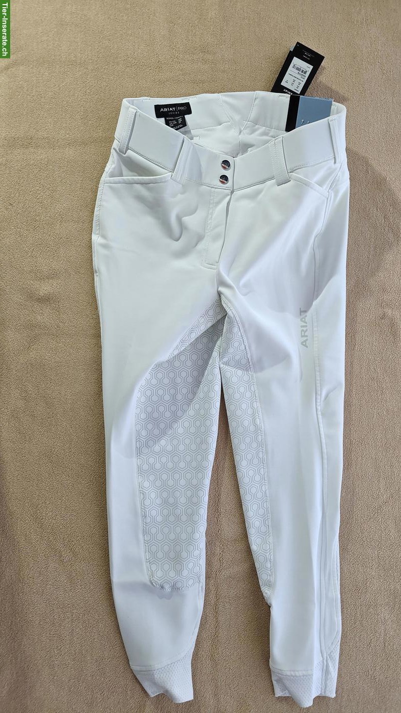 Bild 4: Reithosen Ariat Tri Factor Grip FS, Weiss, Grösse 30R, D42, Neu