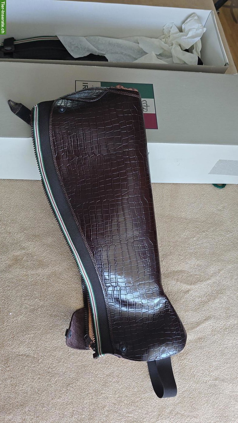 Neue Stiefelschäfte, Chaps Croco Brown, Länge 50 / Weite 40