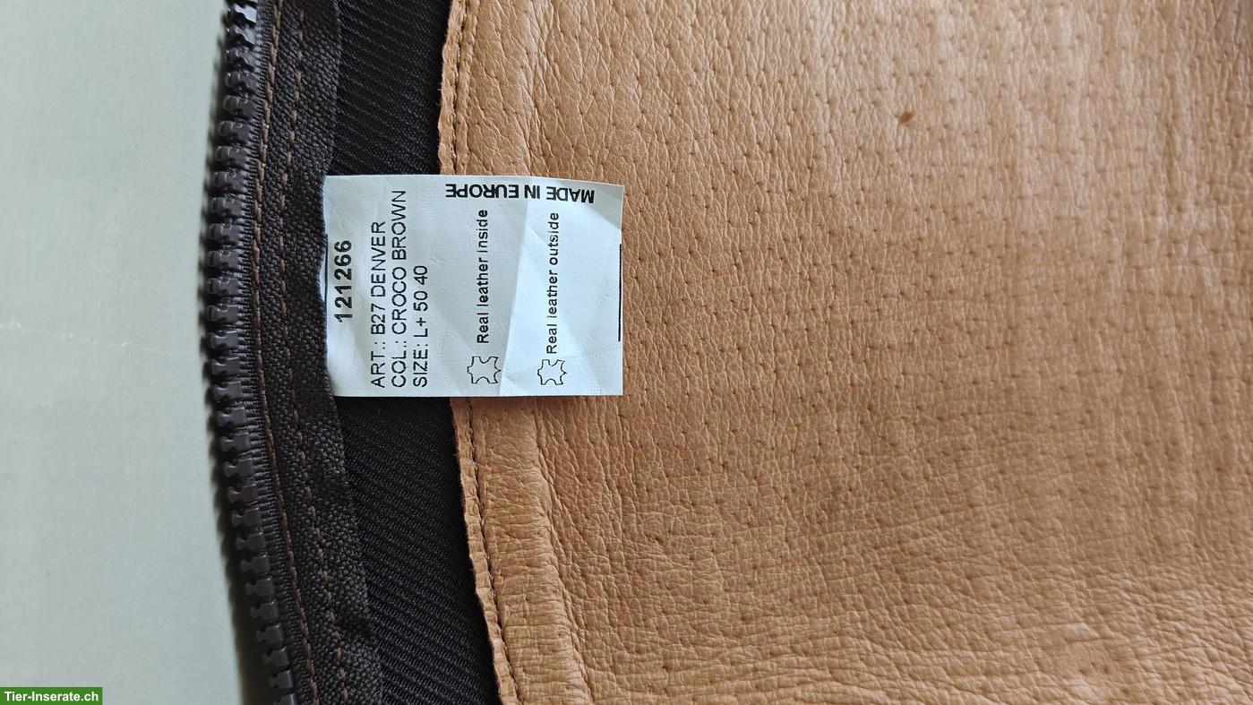 Bild 4: Neue Stiefelschäfte, Chaps Croco Brown, Länge 50 / Weite 40