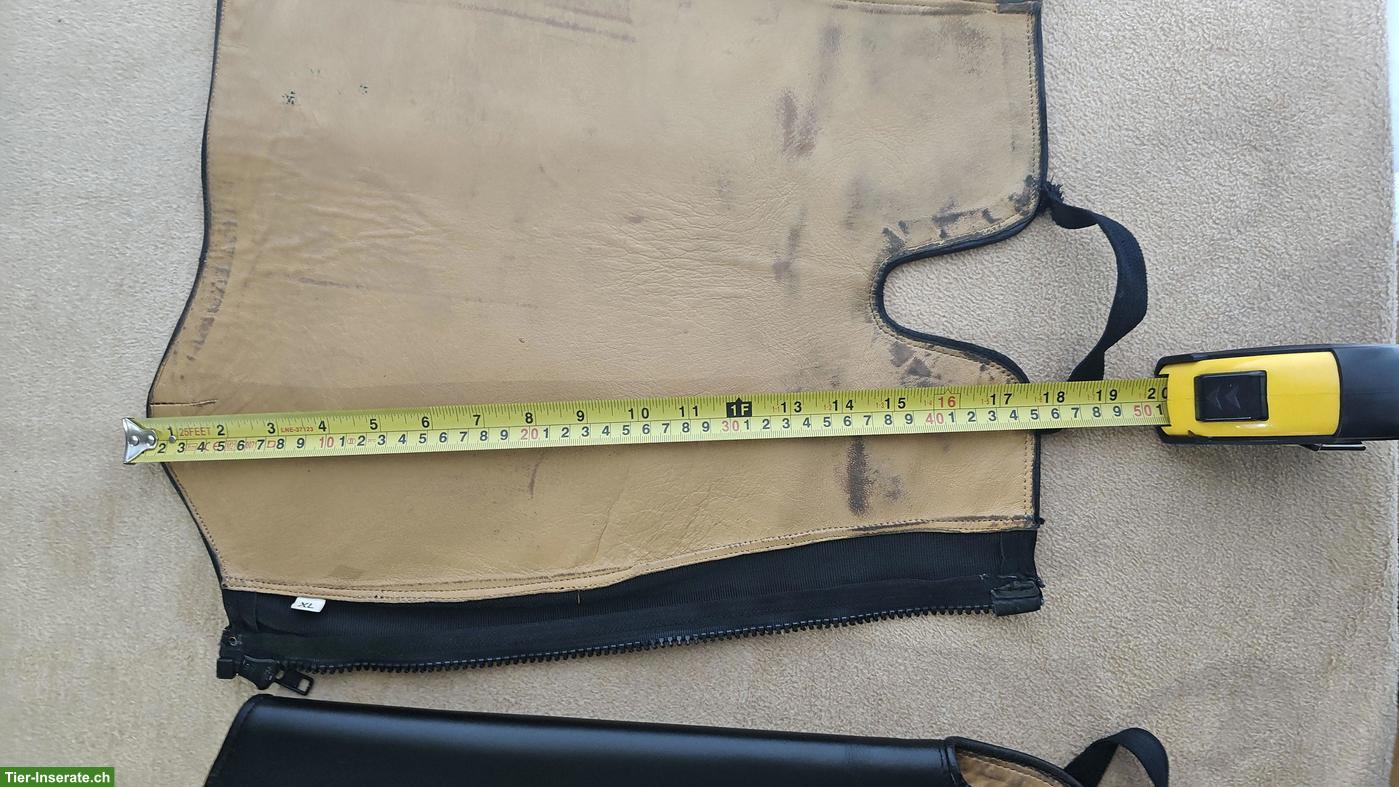 Bild 6: Stiefelschäfte Glattleder, Schwarz, Länge ca. 44cm, Weite ca. 39cm