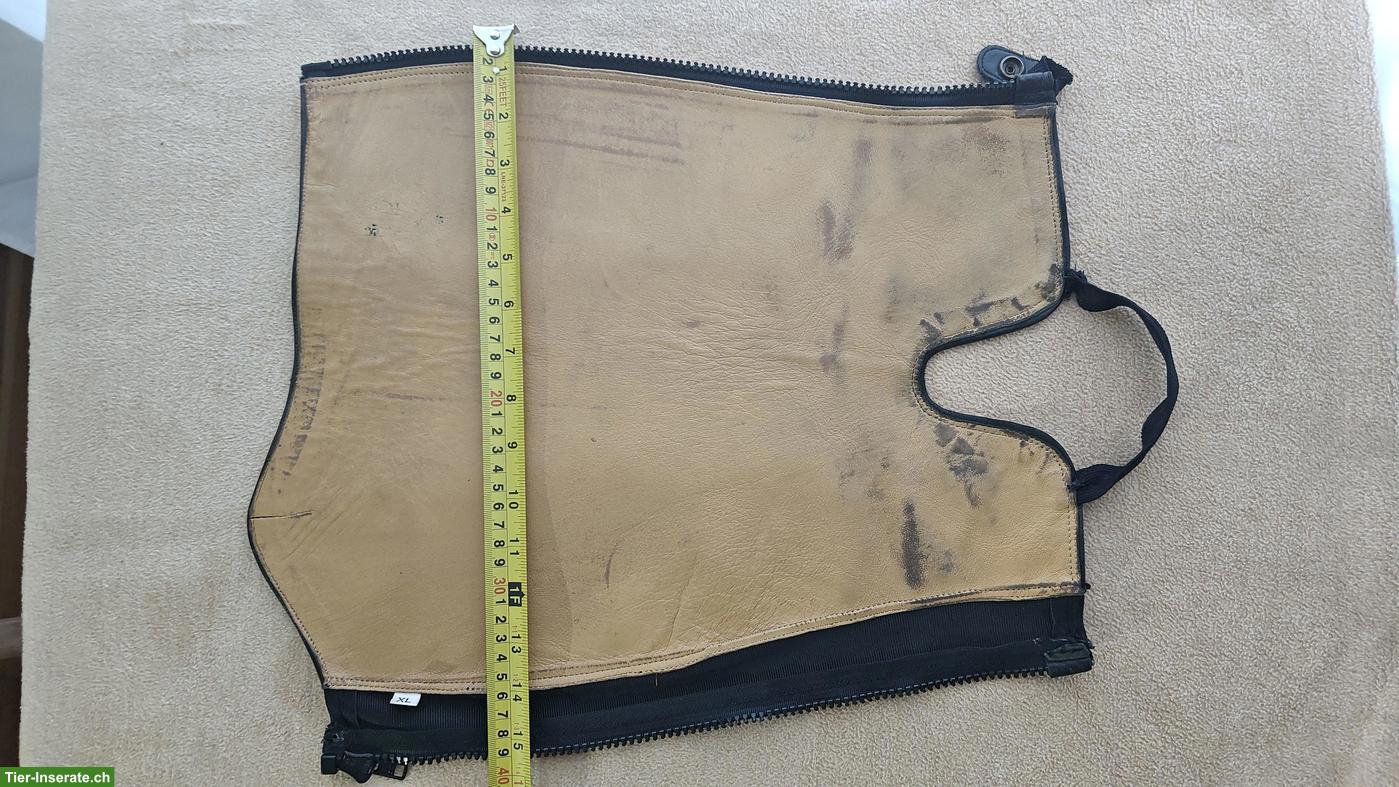 Bild 7: Stiefelschäfte Glattleder, Schwarz, Länge ca. 44cm, Weite ca. 39cm