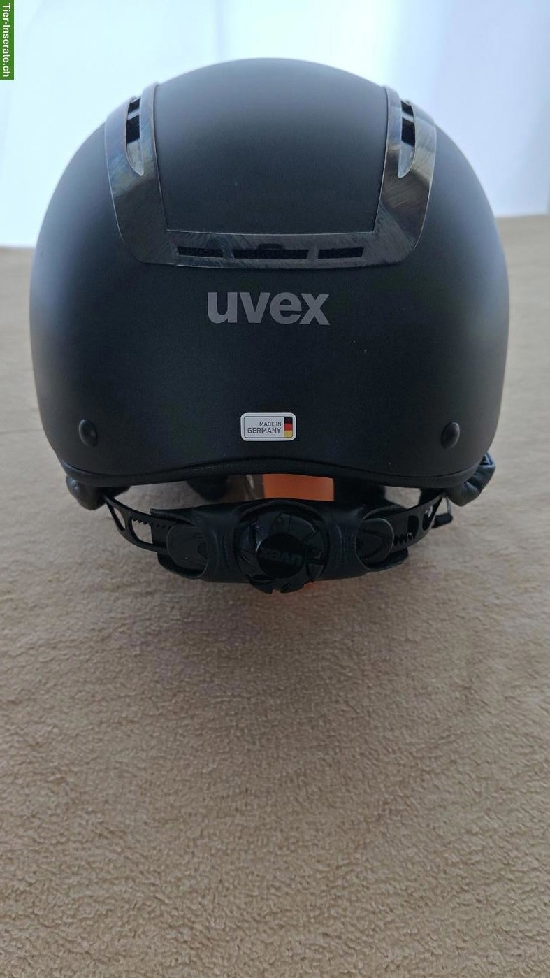 Reithelm UVEX Suxxeed Chrome, Gr. S-M, Schwarz & Hardcase
