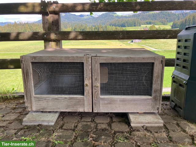Kleintierstall mit 2 Abteilen zu verkaufen
