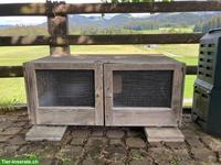 Kleintierstall mit 2 Abteilen zu verkaufen