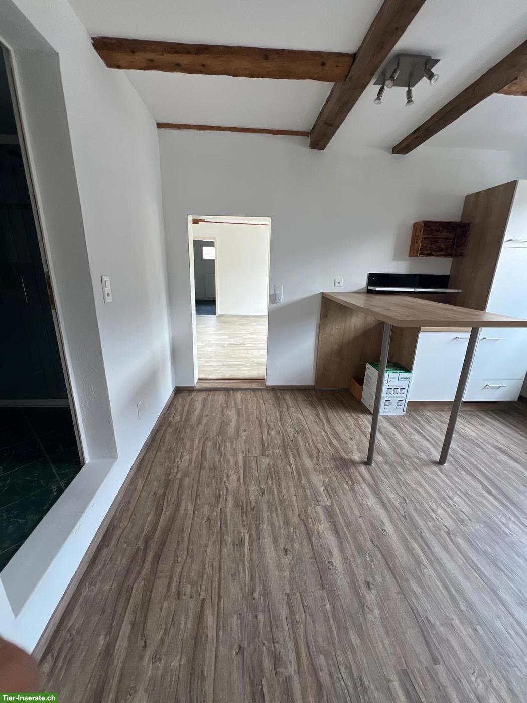 Bild 5: Tierfreundliche Wohnung im Bauernhaus-Anbau mit Balkon & Weitblick