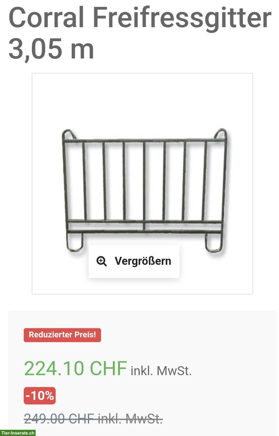 Fressgitter für Pferde zu verkaufen, 2x3.05m