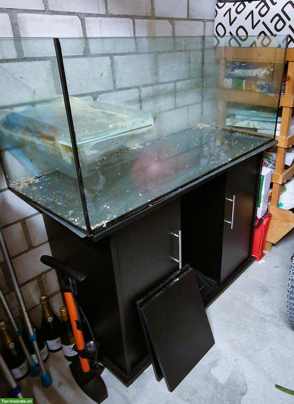 150cm Aquaterrarium für Wasserschildkröten mit Unterschrank