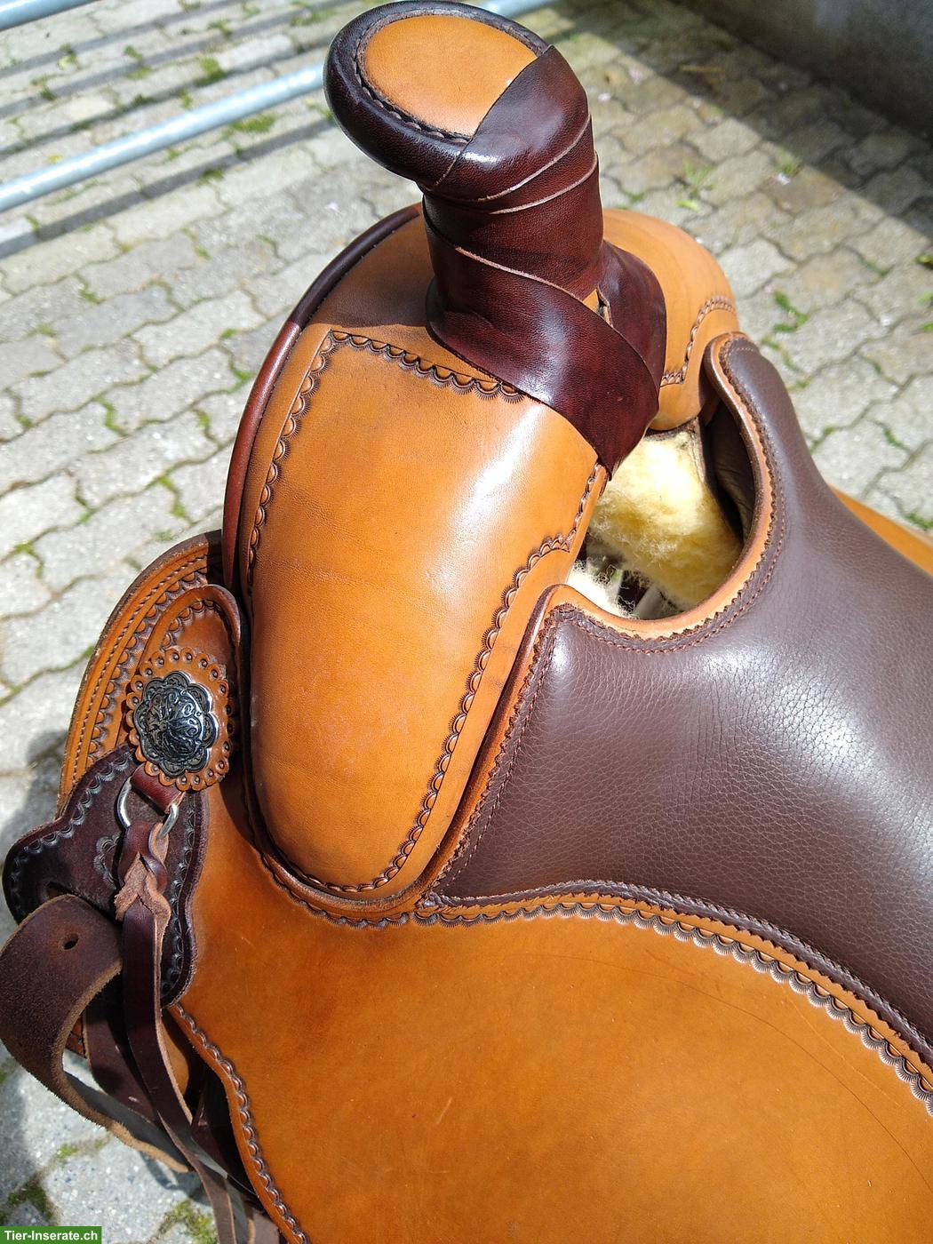 Bild 2: Kurzer Roundskirt-Westernsattel, ideal für Kleinpferd, 15", neuwertig