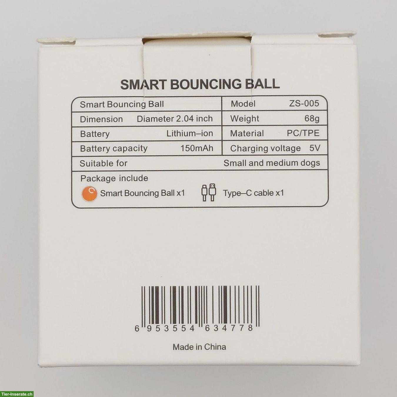 Bild 4: Smart Bouncing Ball, interaktiv für Hund & Katze, Orange & Blau, NEU