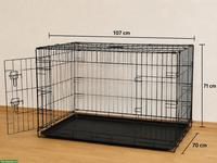 Hundebox / Transportbox aus Metall zu verkaufen