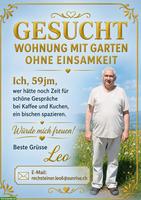 Gesucht Wohnung mit Garten ohne Einsamkeit