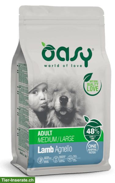 Hundefutter: Oasy Adult Medium / Large Lamm mit Reis, 2x12kg