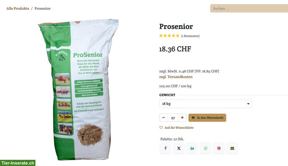 ProSenior (Raufutterersatz) von Marstall günstig abzugeben