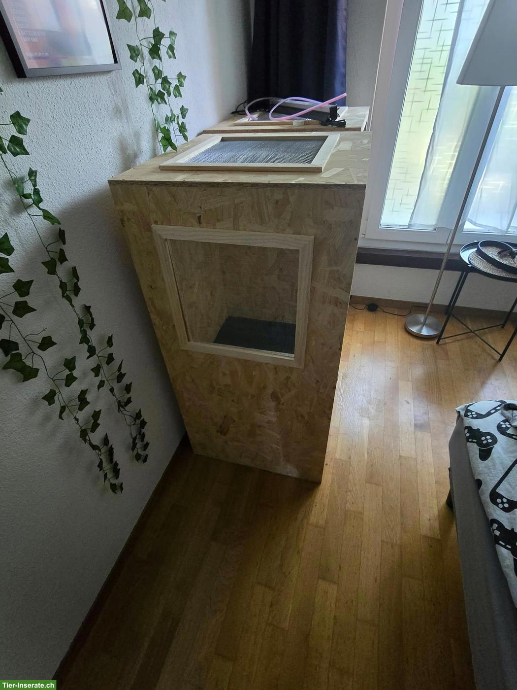 Bild 2: Hochterrarium OSB mit Ober- & Seitenbelüftung