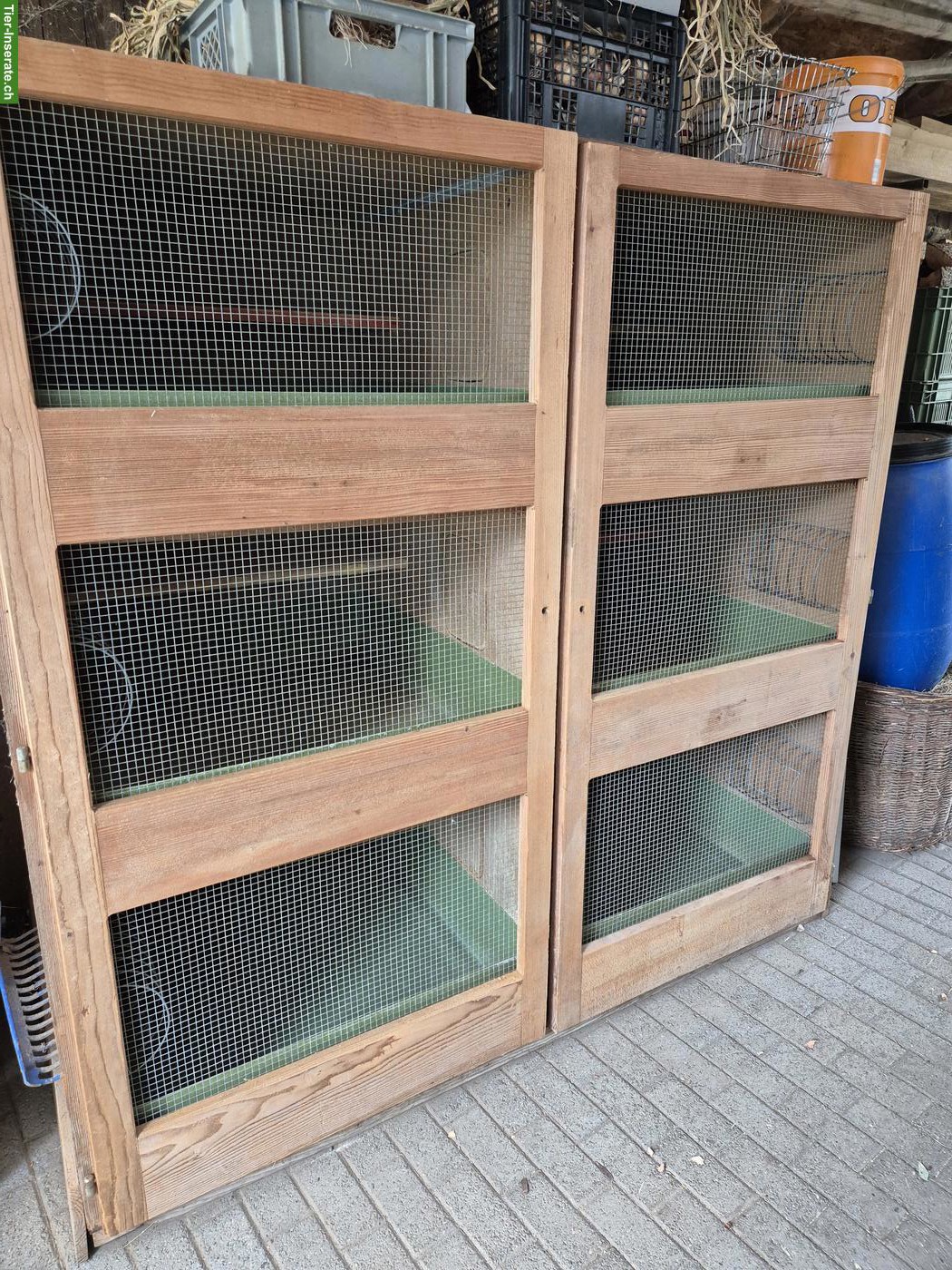 Kaninchenstall mit 6 Boxen zu verkaufen